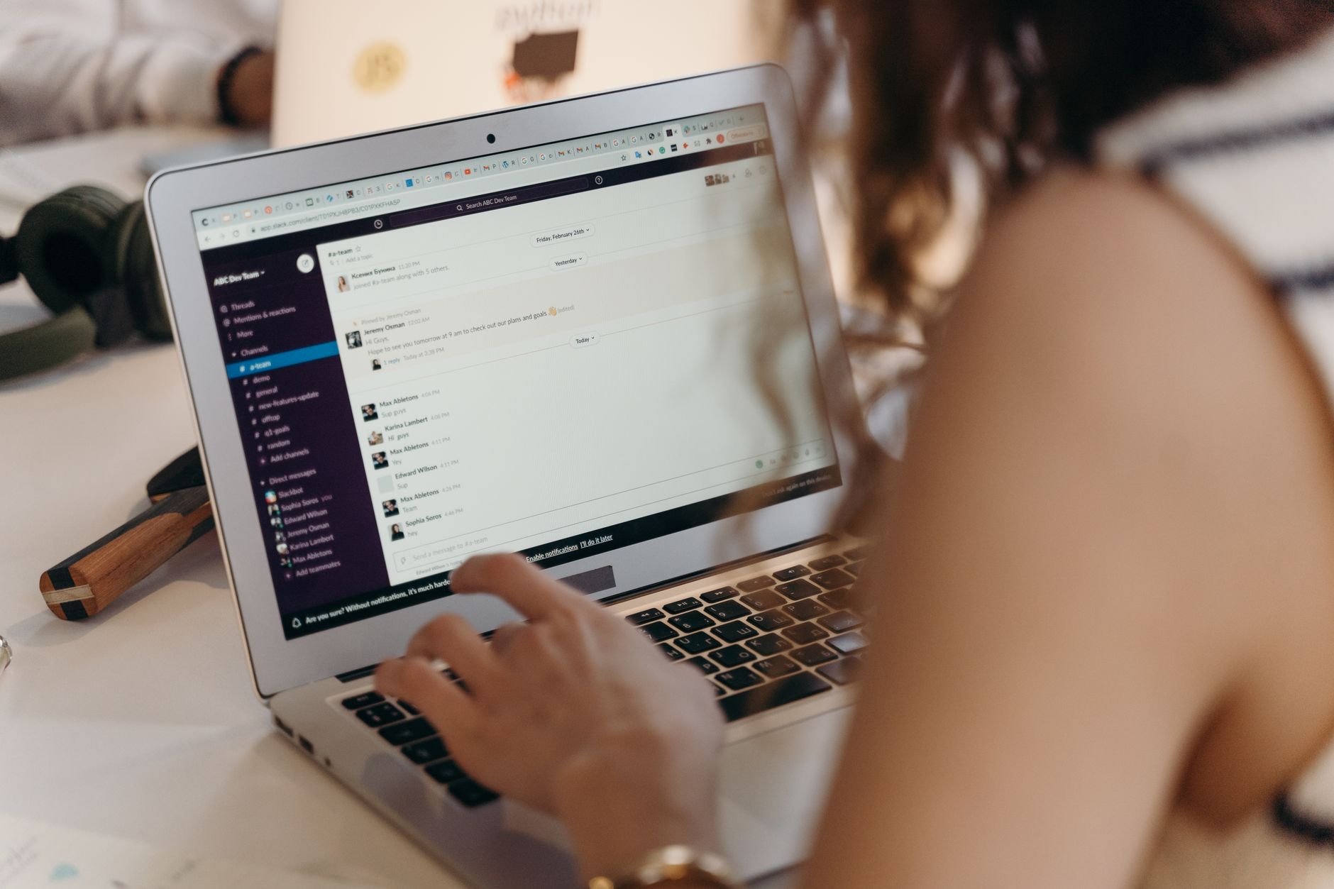 Engineering team routing product feedback notifications into Slack and issue tracker